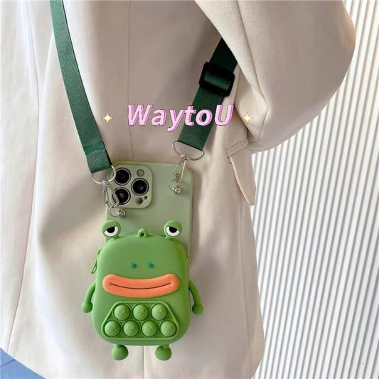 Frog crossbody phone case
